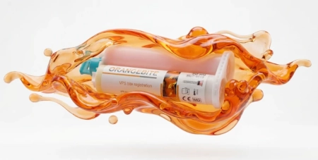 orange bite - a-силикон для регистрации прикуса (2 картриджа по 50 мл) medicept dental