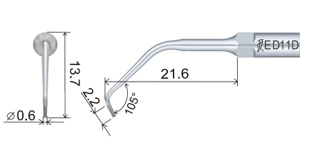 насадка ed11d к скайлеру эндодонтическая (подходит к dte, satelec, nsk) woodpeck