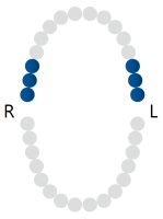 кламп для "раббердама" №w8a black rubber dam clamp, dentech corporation