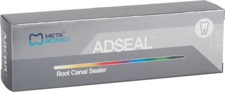 адсил (adseal) - пломбировочный материал для корневых каналов, 9г+4.5г., meta biomed