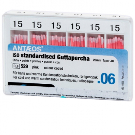 Гуттаперчевые штифты "Antaeos" 06 №15, 60шт., VDW
