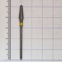 194110045 фреза твс - конус - 045 желтый насечка крестообразная мелкая. мет. сплавы композиты титан