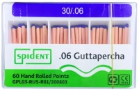 гуттаперчевые штифты конус 06 №30 (60 шт) spident