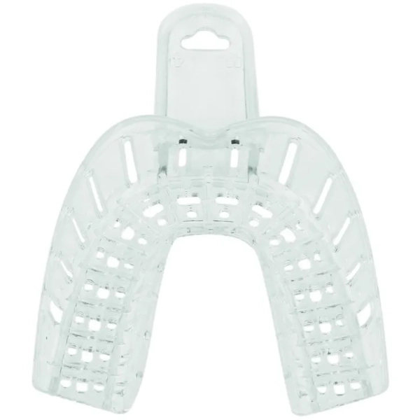 ложки для снятия слепков перфорированные пластиковые для имплантологии №2 низ, 12 шт, jnb