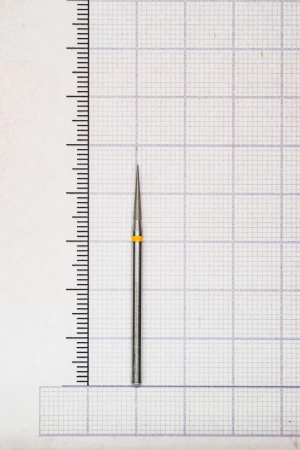 h167f018 бор алмазный h - конус остроконечный - 018 желтый horico