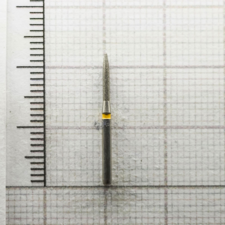 fg273f012 бор алмазный fg - пламя закругленное - 012 желтый horico