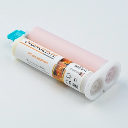 orange bite - a-силикон для регистрации прикуса (2 картриджа по 50 мл) medicept dental