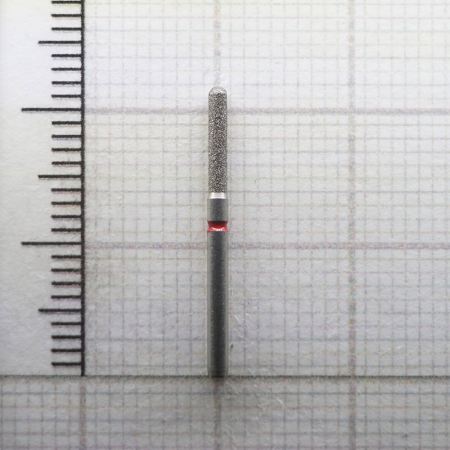 fg141c014 бор алмазный fg - цилиндр закругленный - 014 красный horico