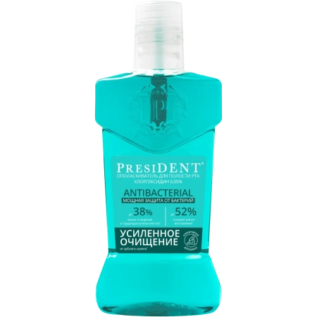 Ополаскиватель для полости рта PRESIDENT Antibacterial 250 мл
