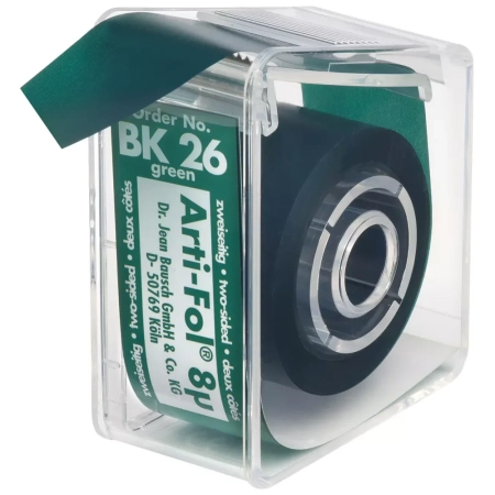 ВК 26 Артикуляционная фольга зеленая, двухсторонняя, 8мкм., 22мм*20м., Bausch