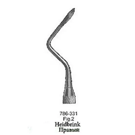 Элеватор зубной изогнутый правый "Heidbrink" №2 (331) Cornerstone