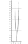микро-пинцет gomel хирургический прямой 18 см 22-30* hlw