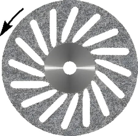 Диск алмазный Косая прорезь, диаметр 19 мм (1 шт) Агри