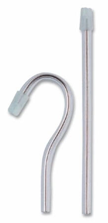 наконечники для слюноотсосов "blossom" прозрачные со съёмным колпачком белого цвета, 100шт (тк=10уп)