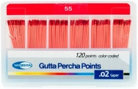 гуттаперчевые штифты 02 №55 120шт/уп, (мета)