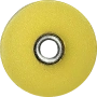 полир диск шлифовальный kagayaki roundflex супермягкий т (желтый) d 12.7мм  50шт (втулка металл)
