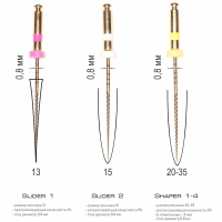 endoview / эндовью файлы машинные 25 мм ассорти (6 шт) geosoft