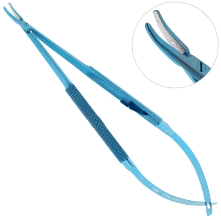 Иглодержатель микрохирургический изогнутый 1.2 мм 160 мм, Микрохирургические технологии