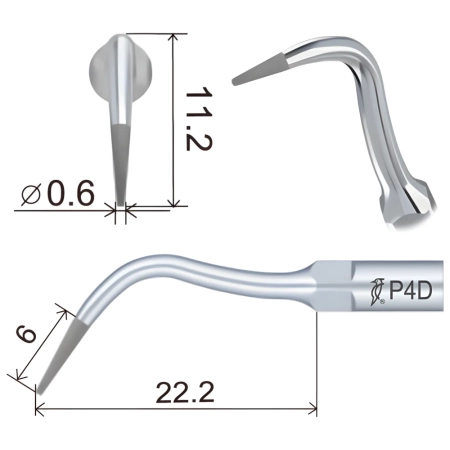 насадка p4d к скайлеру пародонтологическая (подходит к woodpecker, ems) woodpecker