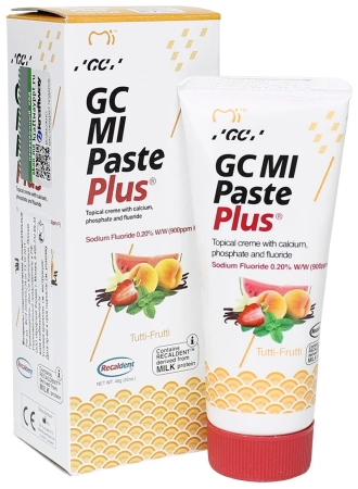 MI Paste Plus (Мультифрукт) - паста, усиленная фтором, туба 40г., GC