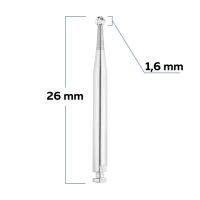 c1205016 бор твердосплавный - шар хирургическая длина - 016 угловой наконечник, horico