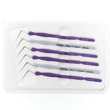 набор micro shaper 6 шт: k shaper (04/10, 04/15, 06/10) + h shaper (04/10, 04/15, 06/10) dialog