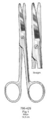 Ножницы хирургические прямые Мейо 145 мм №1 (429) Cornerstone