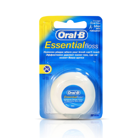 Нить зубная ORAL-B Essential Floss невощеная