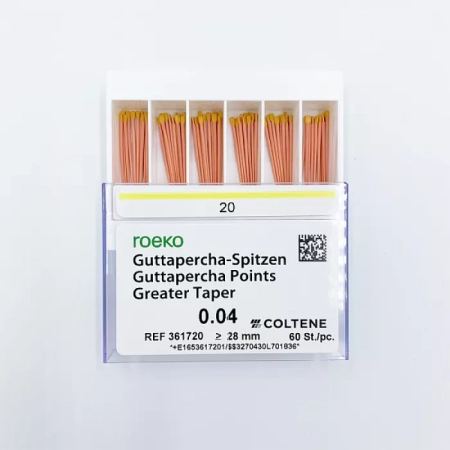 Гуттаперчевые штифты ROEKO 04.20