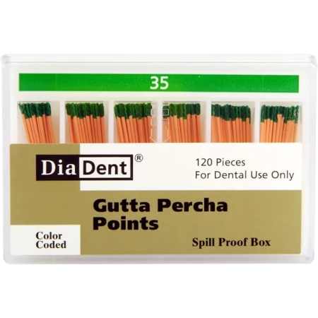 Гуттаперчевые штифты - №35 - 120 штук, DiaDent