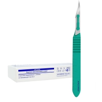 скальпель с лезвием из нержавеющей стали №11 (10 шт) apexmed